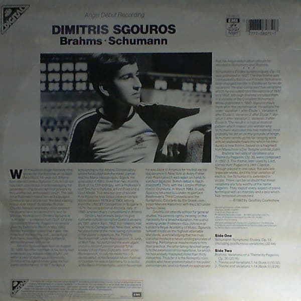 Sgouros Dimitris — Schumann F. - Symphonic Etudes / Brahms J. - Variations on a Theme by Paganini (book I,book II)