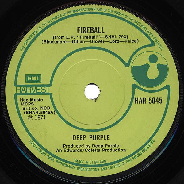 Deep Purple — Fireball / Anyone's Daughter