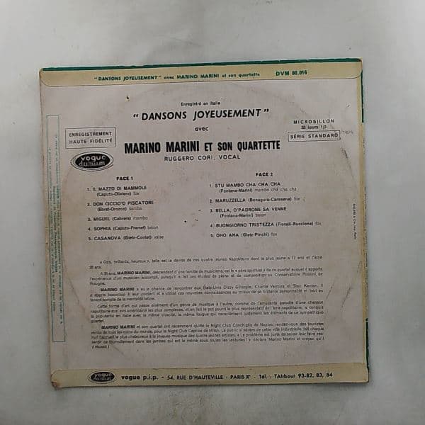Marini Marino Et Son Quartette — Dansons Joyeusement Avec Marini Marino Quartette (Dansons Joyeusement – Vol. 1)