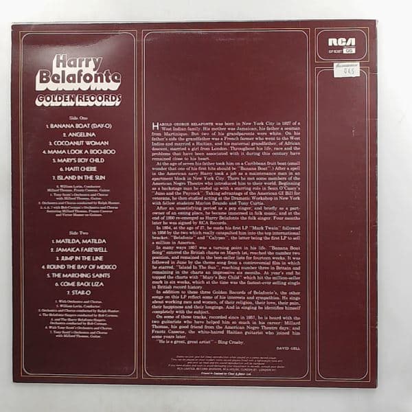 Harry Belafonte — Golden Records, 1967