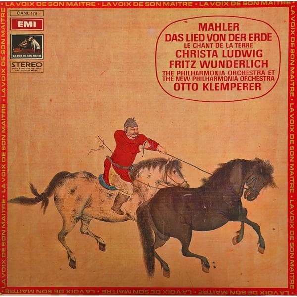 MAHLER — DAS LIED VON DER ERDE (LE CHANT DE LA TERRE) (C. LUDWIG, F. WUNDERLICH)