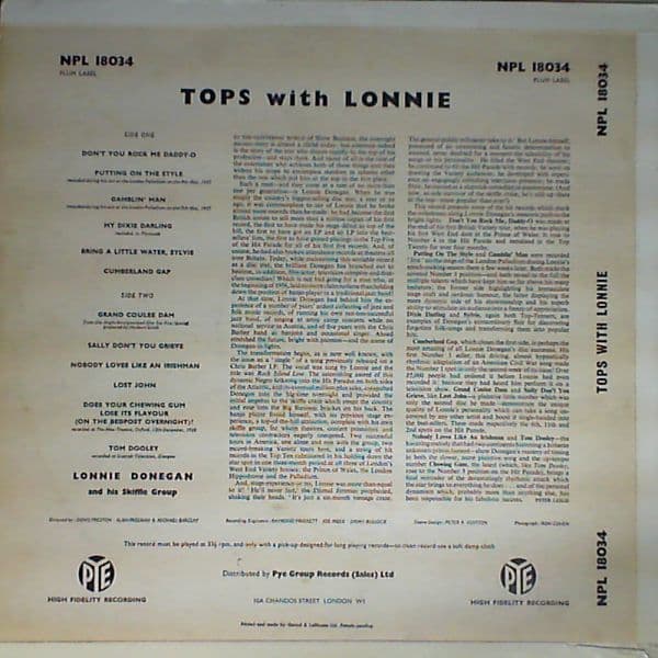 Donegan Lonnie — Tops with Lonnie