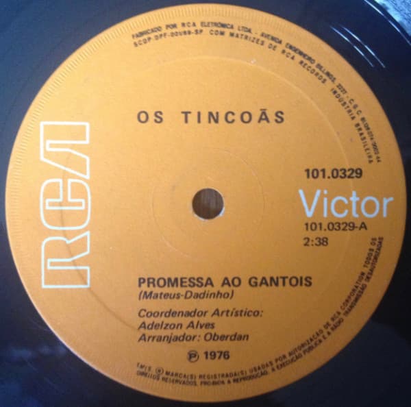 Os Tincoãs — Promessa Ao Gantois
