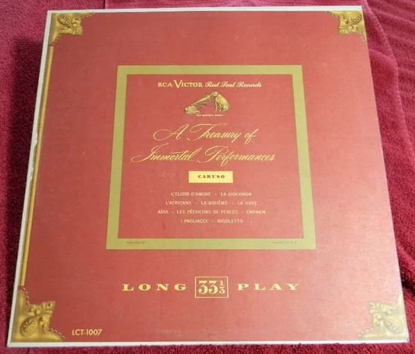 Caruso Enrico — A Treasury Of Immortal Performances