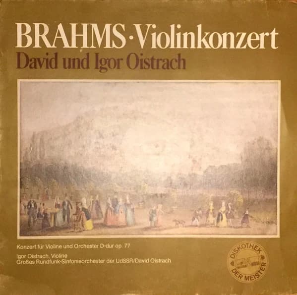 BRAHMS DAVID OISTRACH IGOR OISTRACH — VIOLINKONZERT